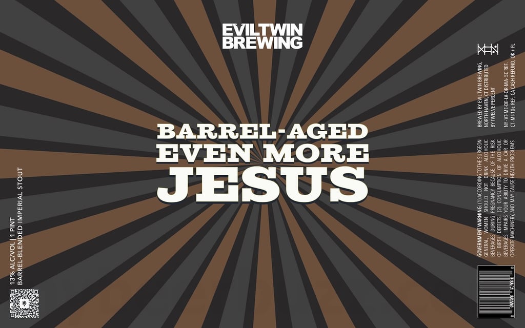 2025 Evil Twin Even More Jesus Barrel-Aged 16-oz Cans