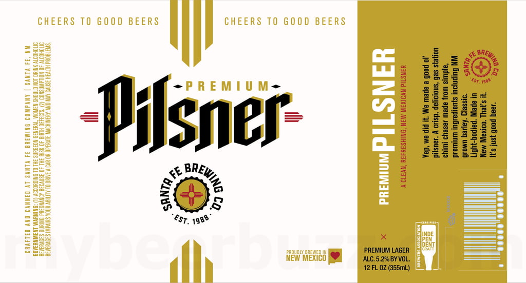 2026 Santa Fe Brewing Premium Pilsner 12-oz Cans
