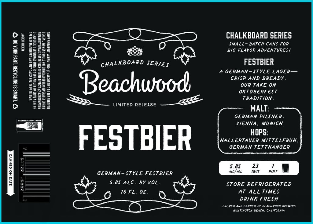 2025 Beachwood Festbier 16oz Cans