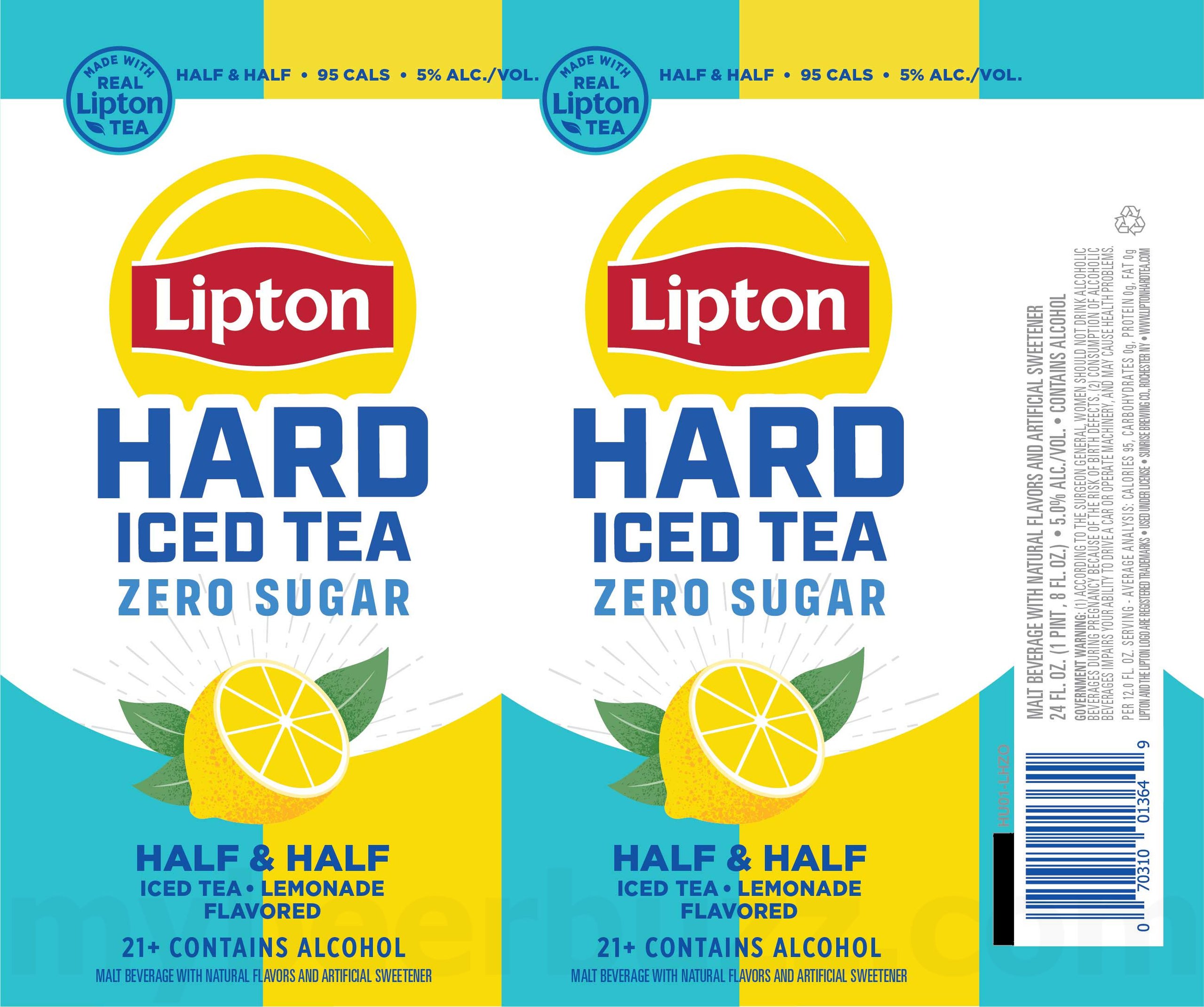 2025 Lipton Hard Iced Tea Zero Sugar Half & Half 12oz Cans