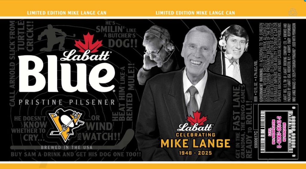 2025 Labatt Blue Mike Lange 12oz cans