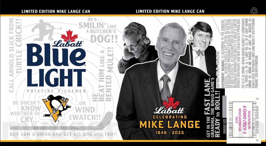 2025 Labatt Blue Light Mike Lange 12oz cans.