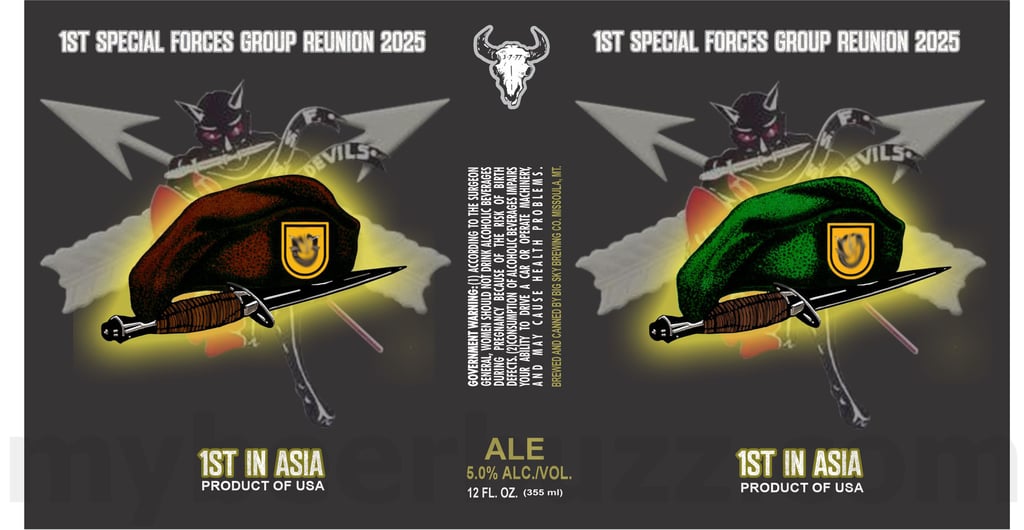 Big Sky Brewing 1st In Asia Special Forces Reunion 2025 (5%-AbV, 12oz cans)