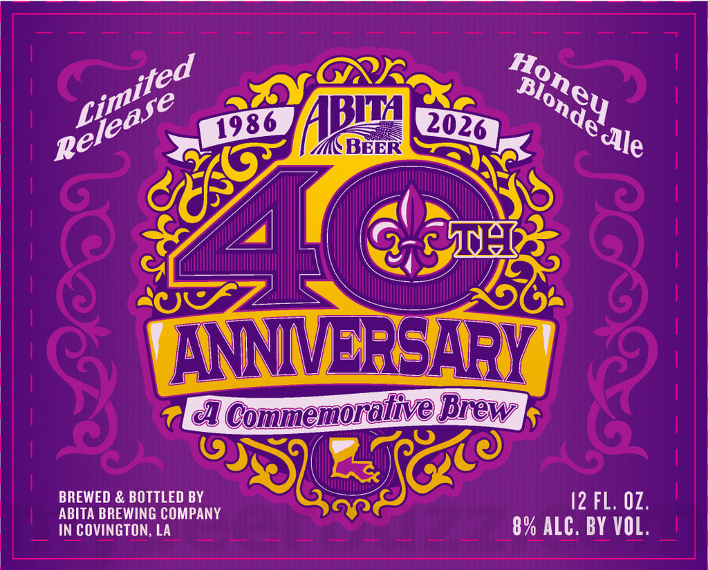 2025 Abita 40th Anniversary Commemorative Brew 12oz Bottles