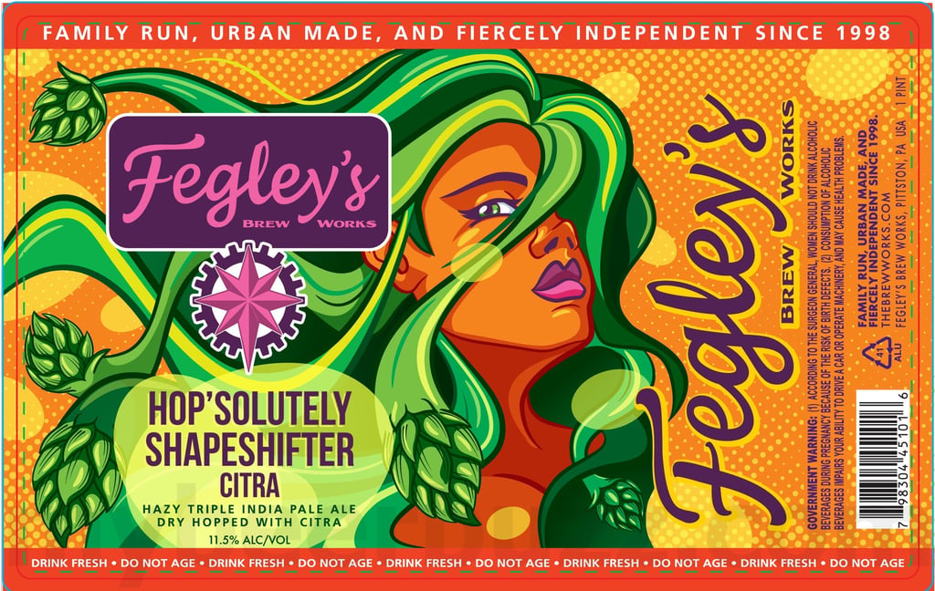 2025 Fegley's Brew Works Hop'solutely Shapeshifter Citra 16oz Cans.