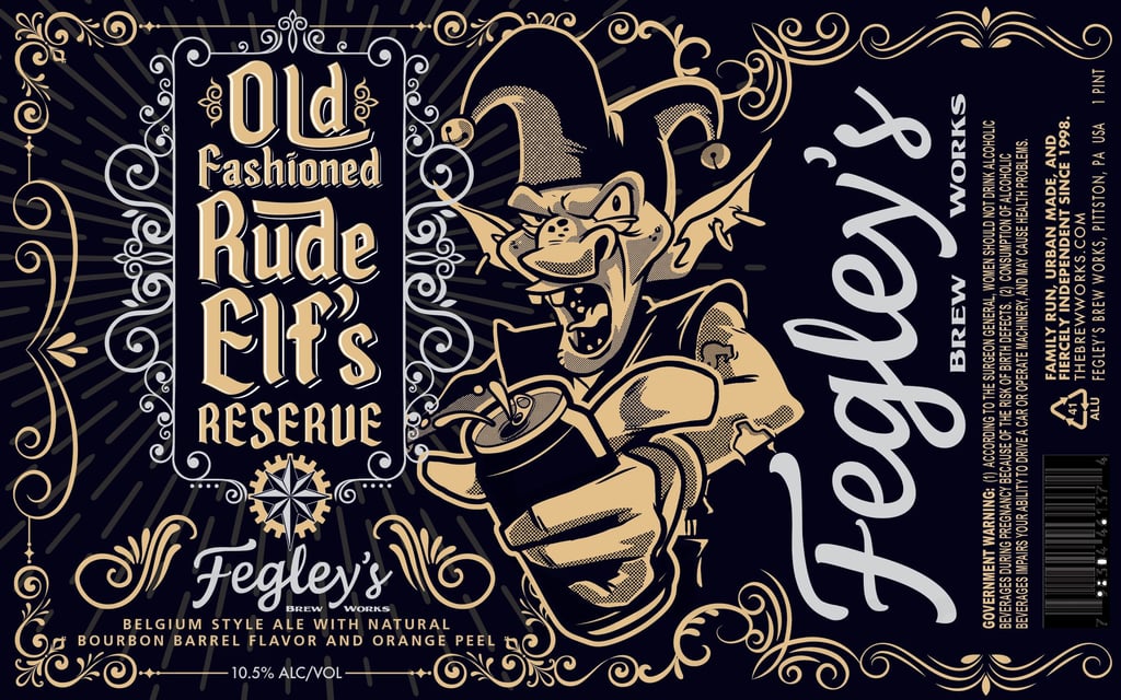 2026 Fegley's Brew Works Old Fashioned Rude Elf's Reserve 16-oz Cans