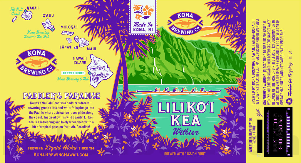 Kona Liliko'i Kea witbier 12oz cans