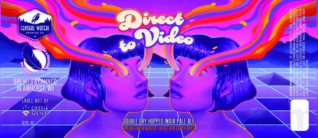 2025 Central Waters Direct To Video DDH IPA 12oz Cans.