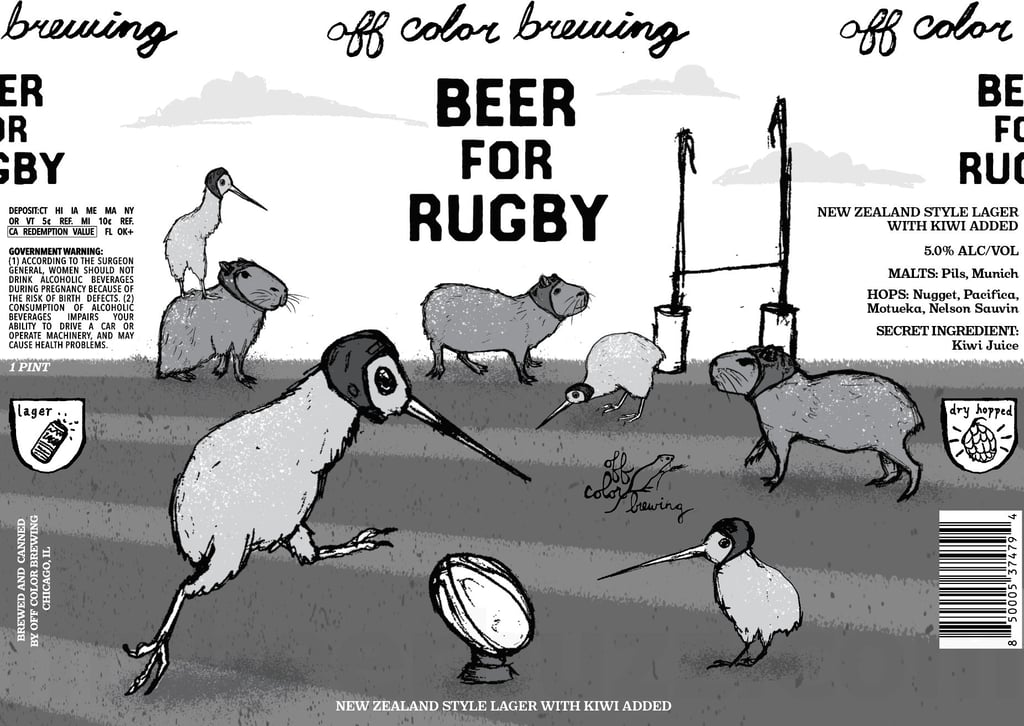 2025 Off Color Beer For Rugby 16-oz cans