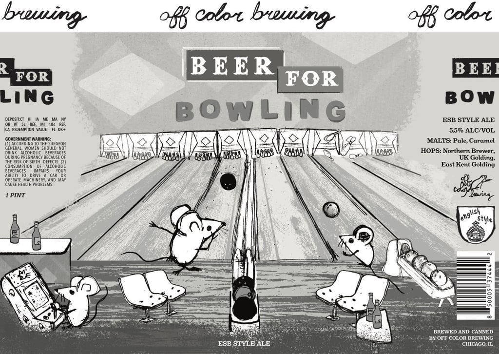 2026 Off Color Beer For Bowling 16-oz Cans