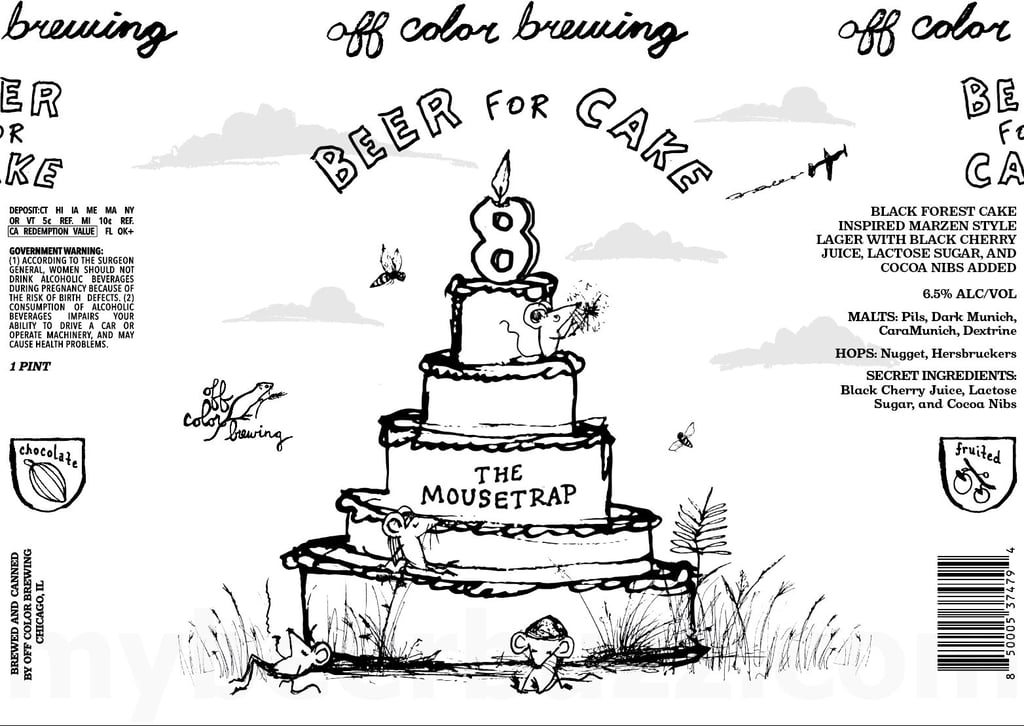 2025 Off Color Beer For Cake 16-oz Cans