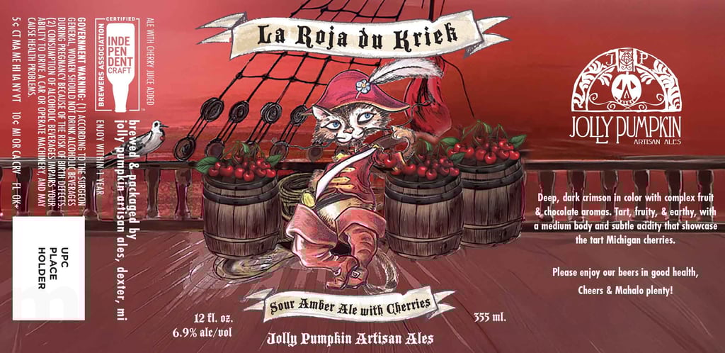 2026 Jolly Pumpkin La Roja Du Kriek 12-oz Cans