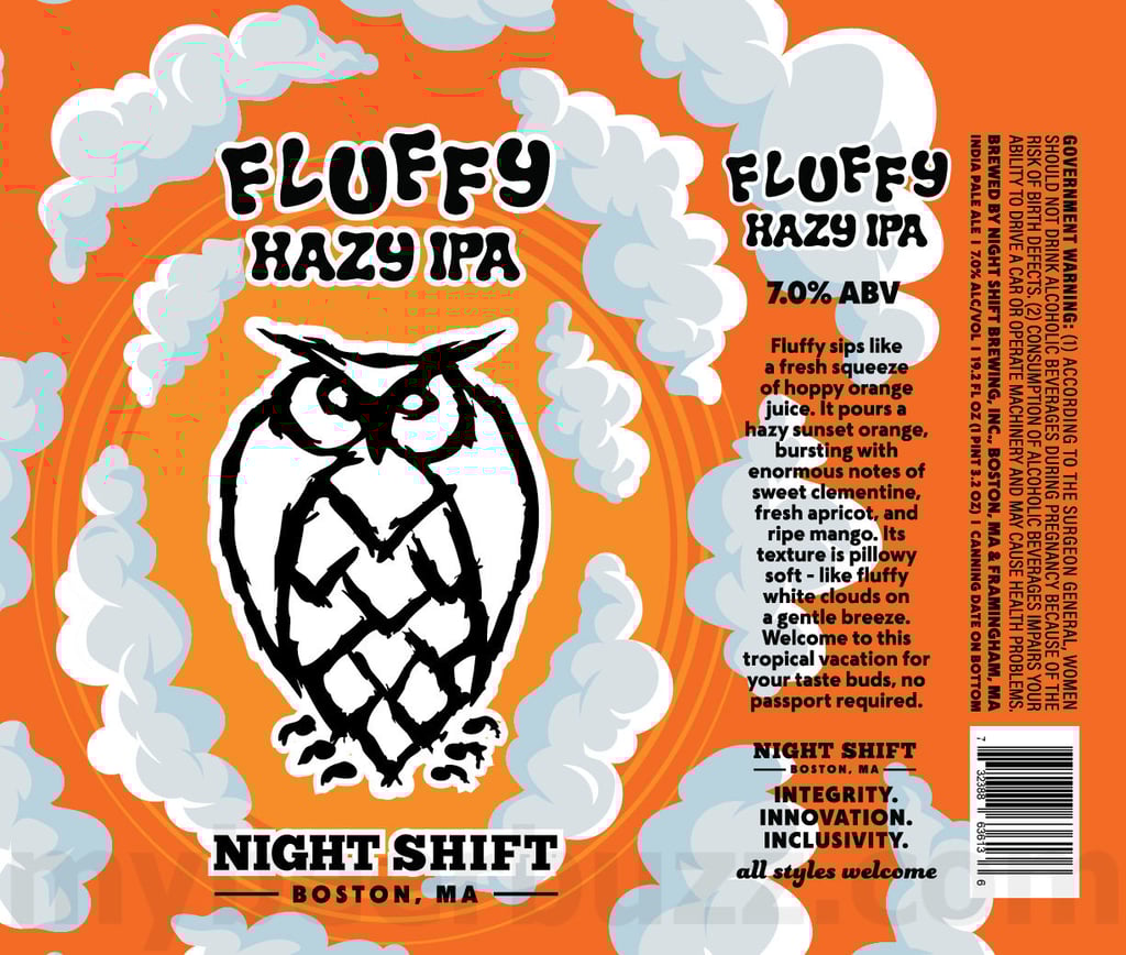 2025 Night Shift Fluffy 19.2oz Cans