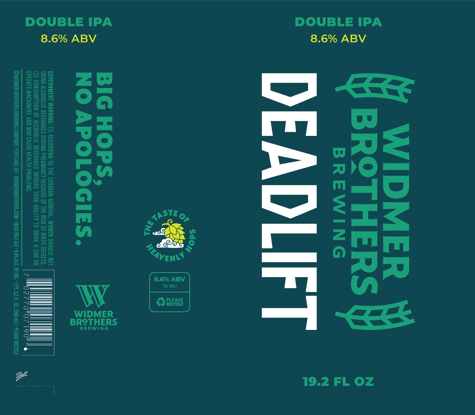 2026 Widmer Brothers Deadlift 19.2-oz Cans