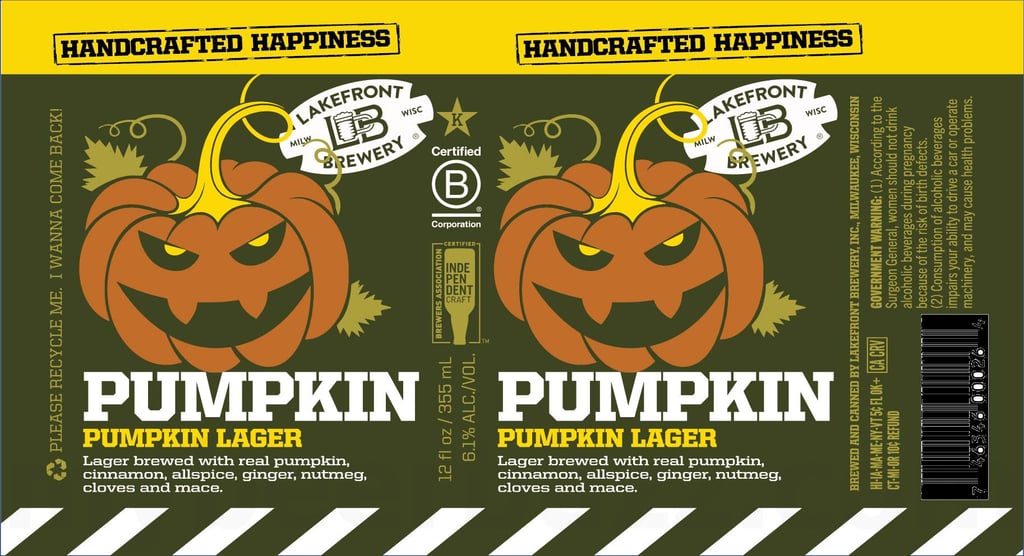 2025 Lakefront brewery Pumpkin 12-oz Cans