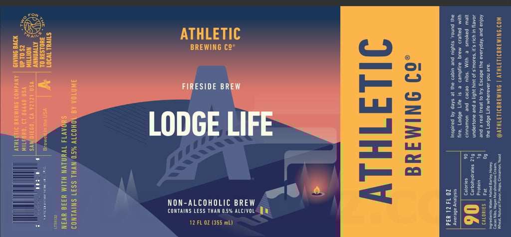 2026 Athletic Brewing Lodge Life 12-oz Cans