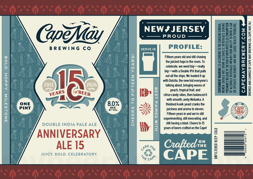 2026 Cape May Anniversary Ale 15 16-oz Cans