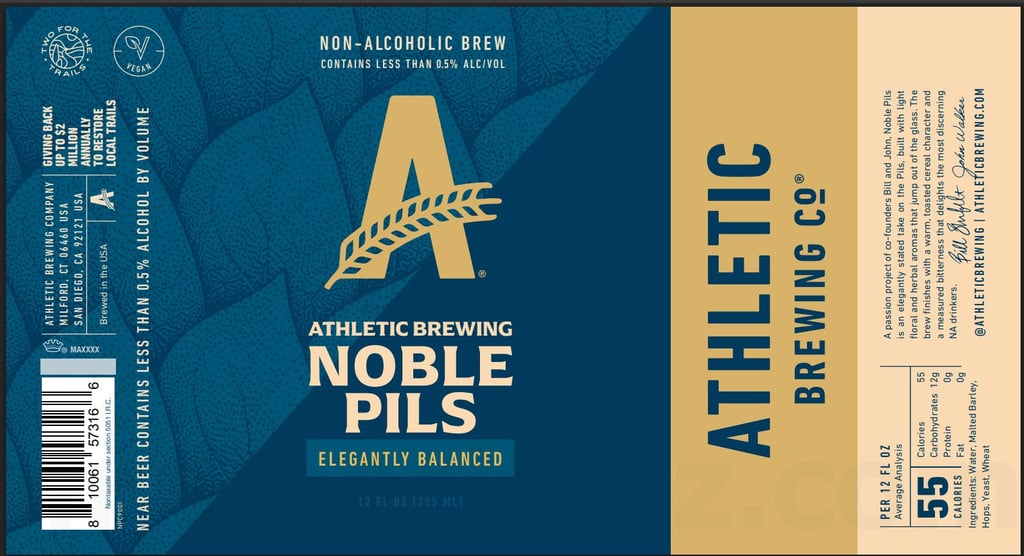 2026 Athletic Brewing Noble Pils 12-oz Cans