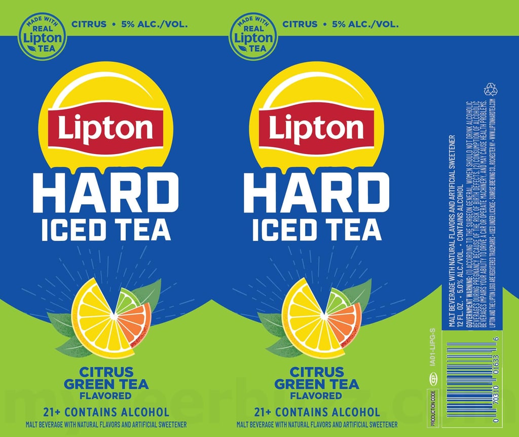 2025 Lipton Hard Tea Citrus Green Tea 12-oz Cans