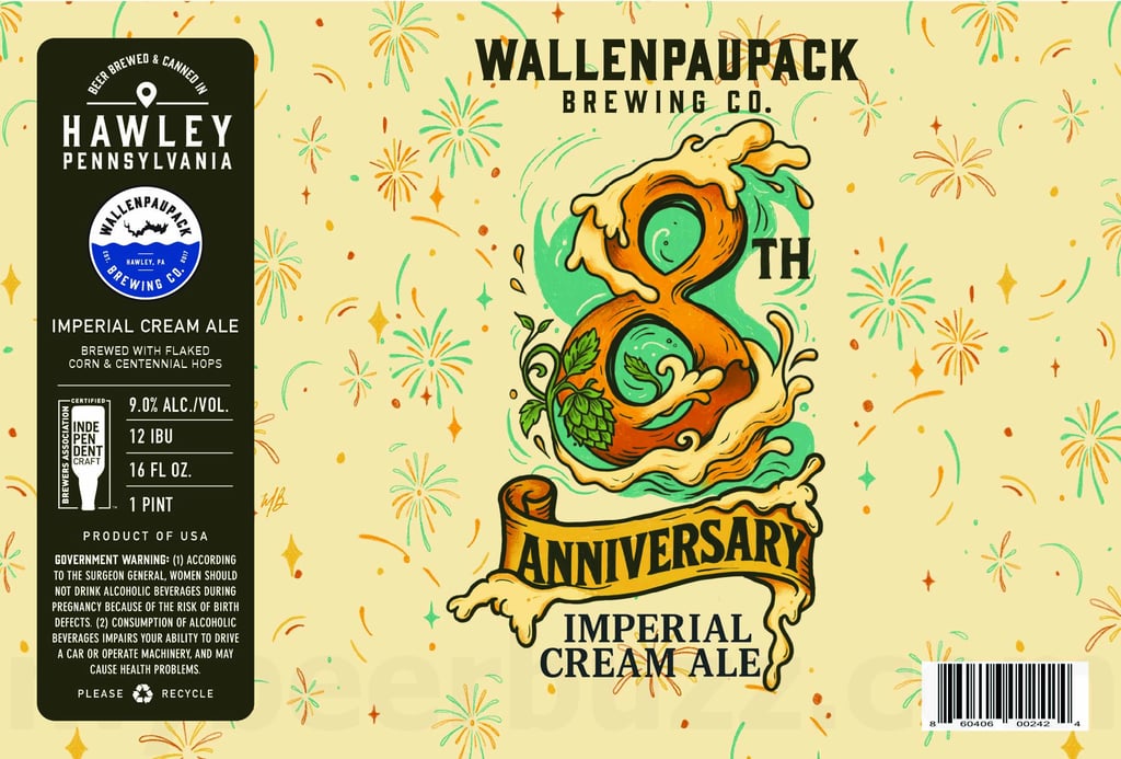 2026 Wallenpaupack Brewing 8th Anniversary 16-oz Cans