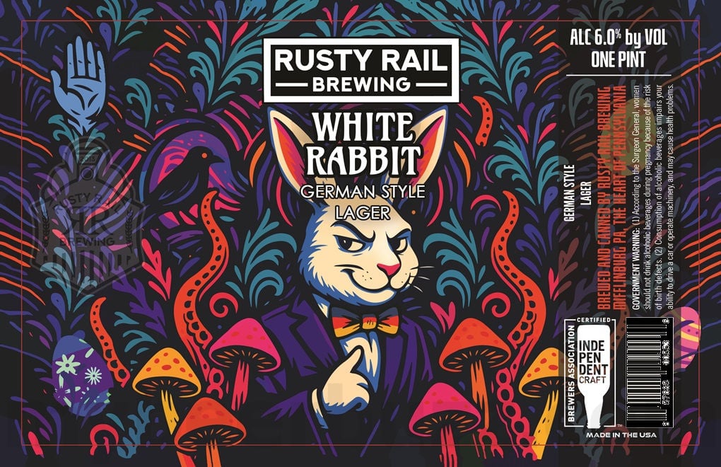 2025 Rusty Rail White Rabbit 16oz Cans