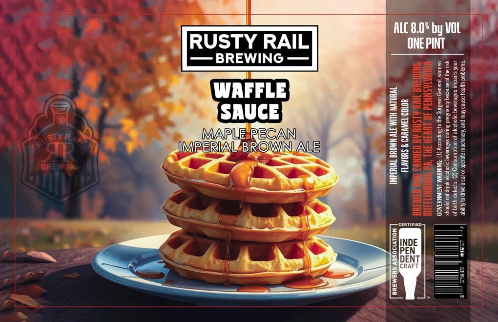 2025 Rusty Rail Waffle Sauce 16-oz Cans