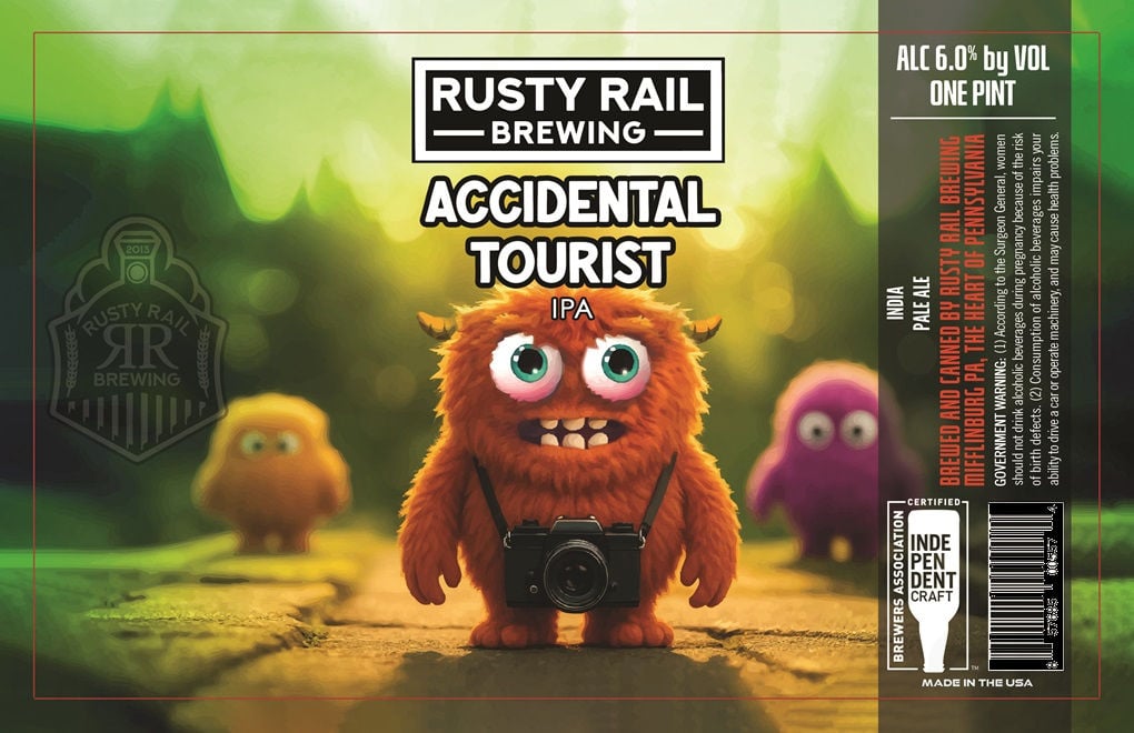 2025 Rusty Rail Accidental Tourist IPA 16-oz Cans