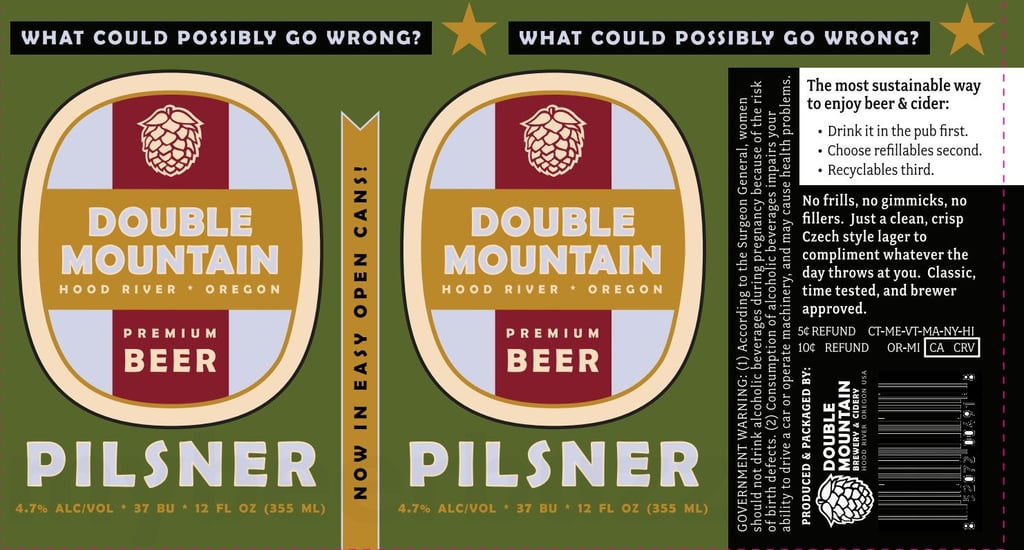 2025 Double Mountain Pilsner 12-oz Cans