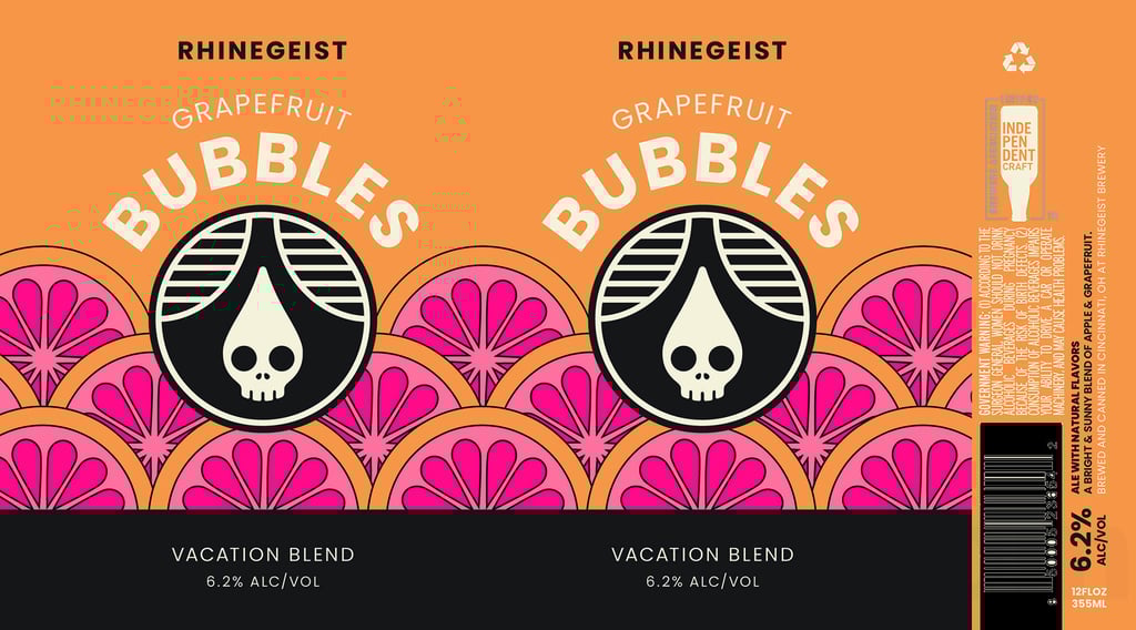 2025 Rhinegeist Grapefruit Bubbles 12-oz Cans