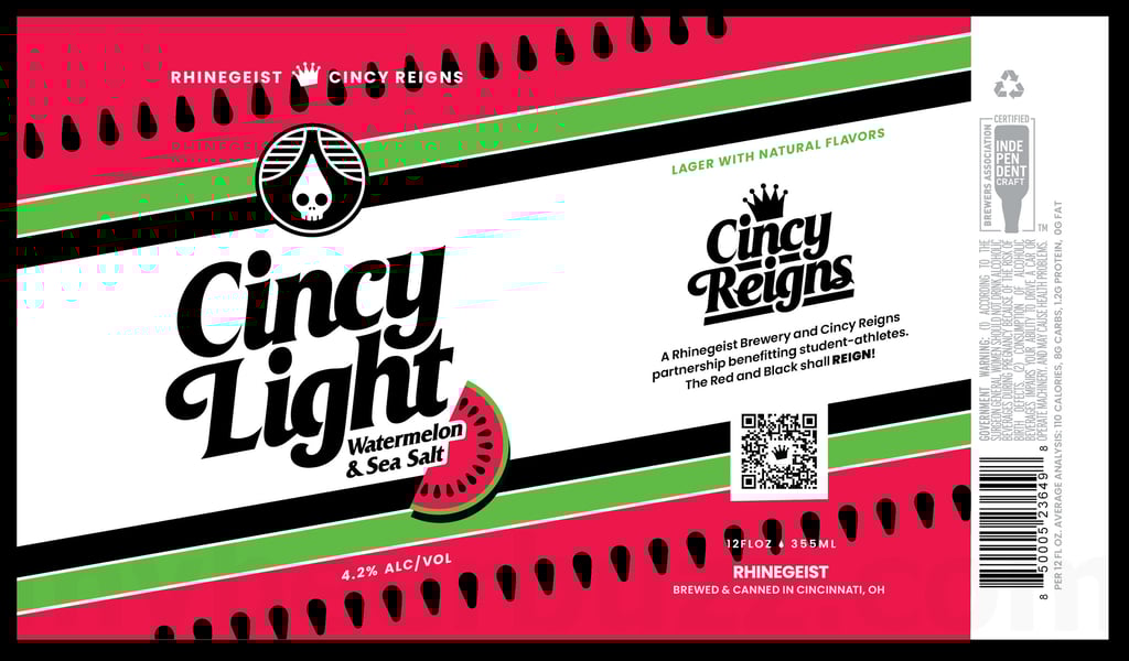 2026 Rhinegeist Cincy Light Watermelon & Sea Salt 12-oz Cans