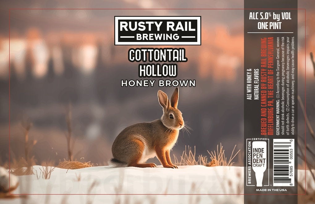 2026 Rusty Rail Cottontail Hollow 16-oz Cans