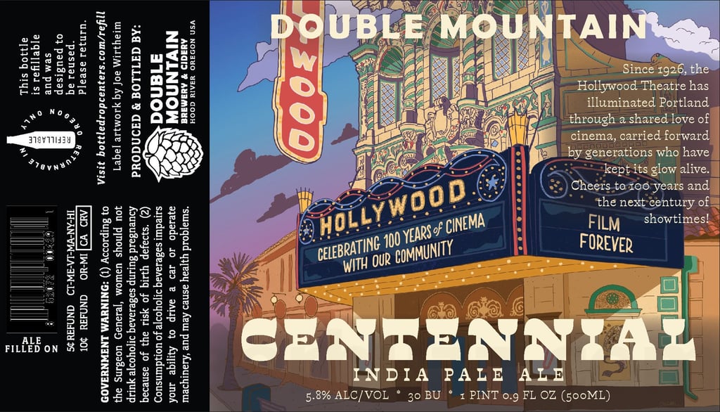 2026 Double Mountain Centennial 500ml Bottles