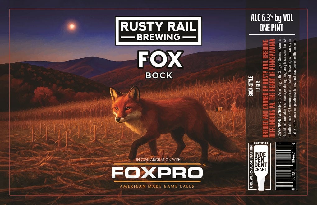 2025 Rusty Rail Fox Bock 16oz Cans