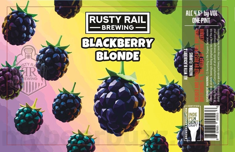 2025 Rusty Rail Blackberry Blonde 16oz Cans