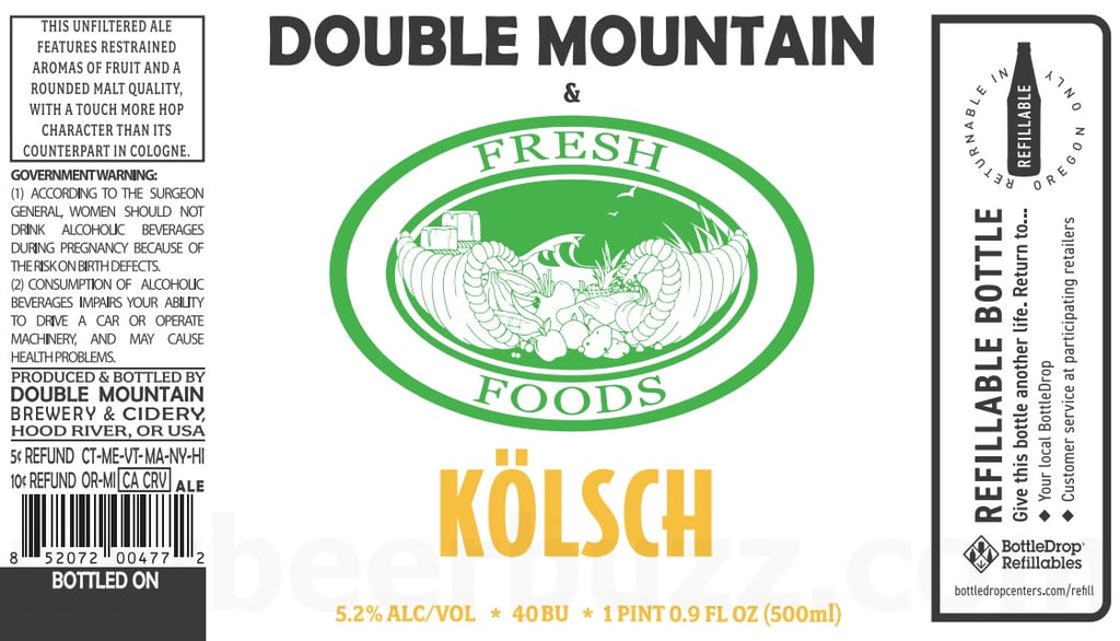 2025 Double Mountain Fresh Foods Kölsch 500ml Bottles