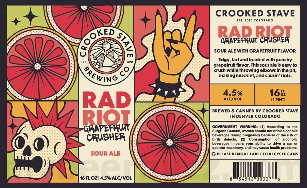 2025 Crooked Stave Rad Riot 16oz Cans