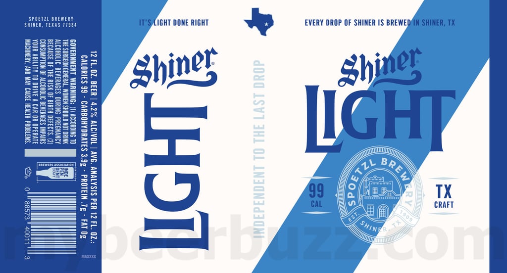 2025 Shiner Light 12oz cans.