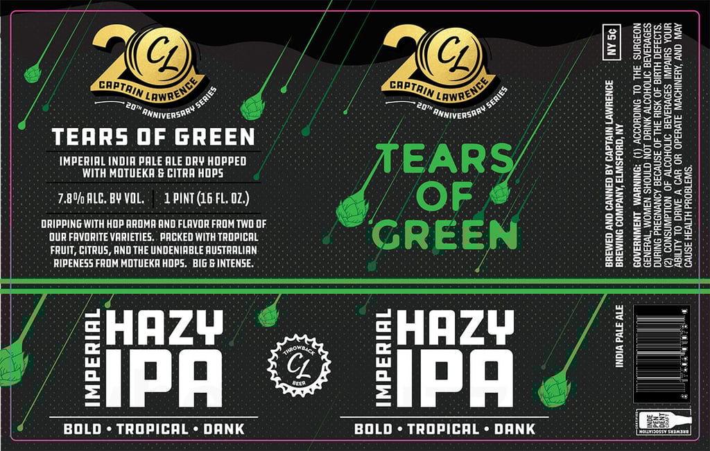 2026 Captain Lawrence Tears Of Green 16-oz Cans