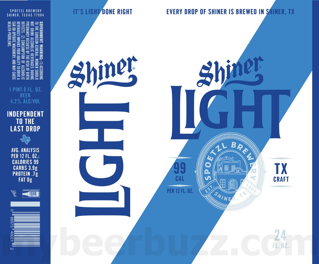 2025 Shiner Light 16oz cans.