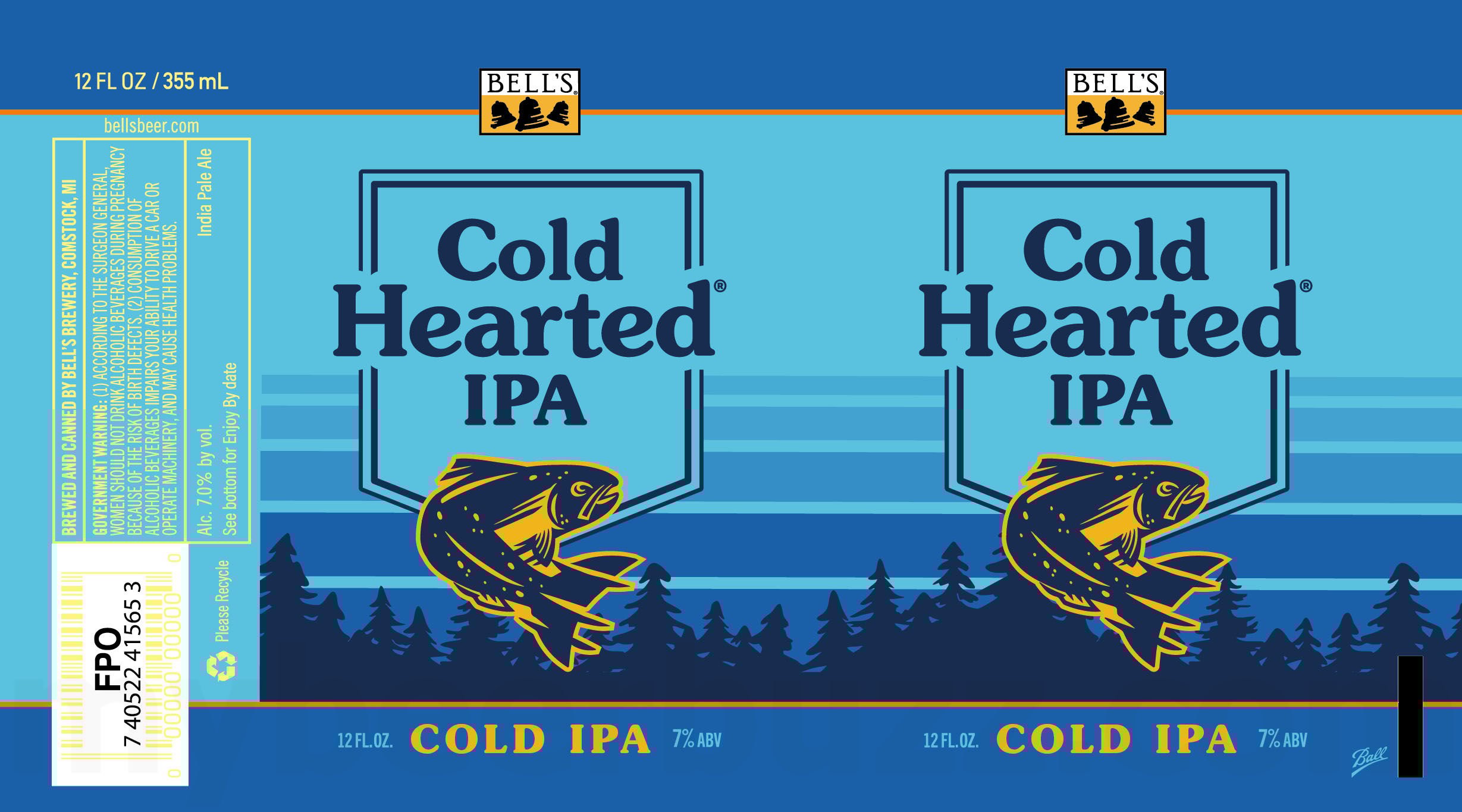 2025 Bell's Brewery Cold Hearted IPA 12-oz Cans