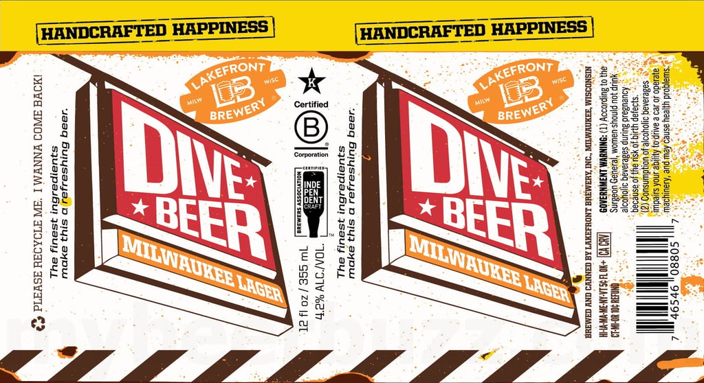 2025 Lakefront Brewery Dive Beer 12-oz Cans
