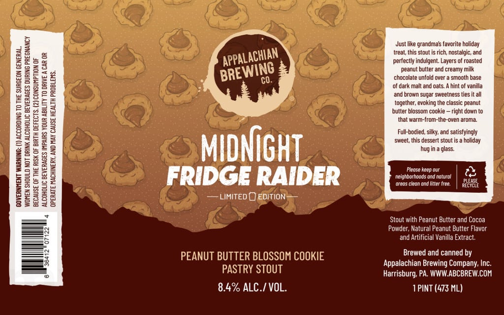 2025 Appalachian Brewing Midnight Fridge Raider 16-oz Cans