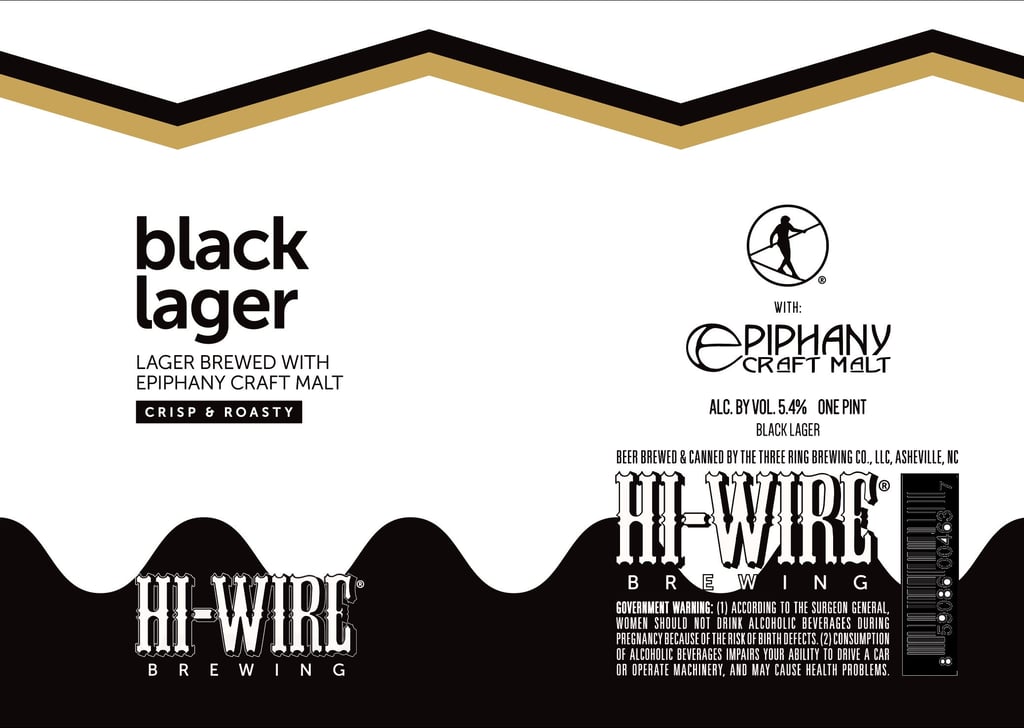 2025 Hi-Wire Brewing Black Lager 16-oz Cans