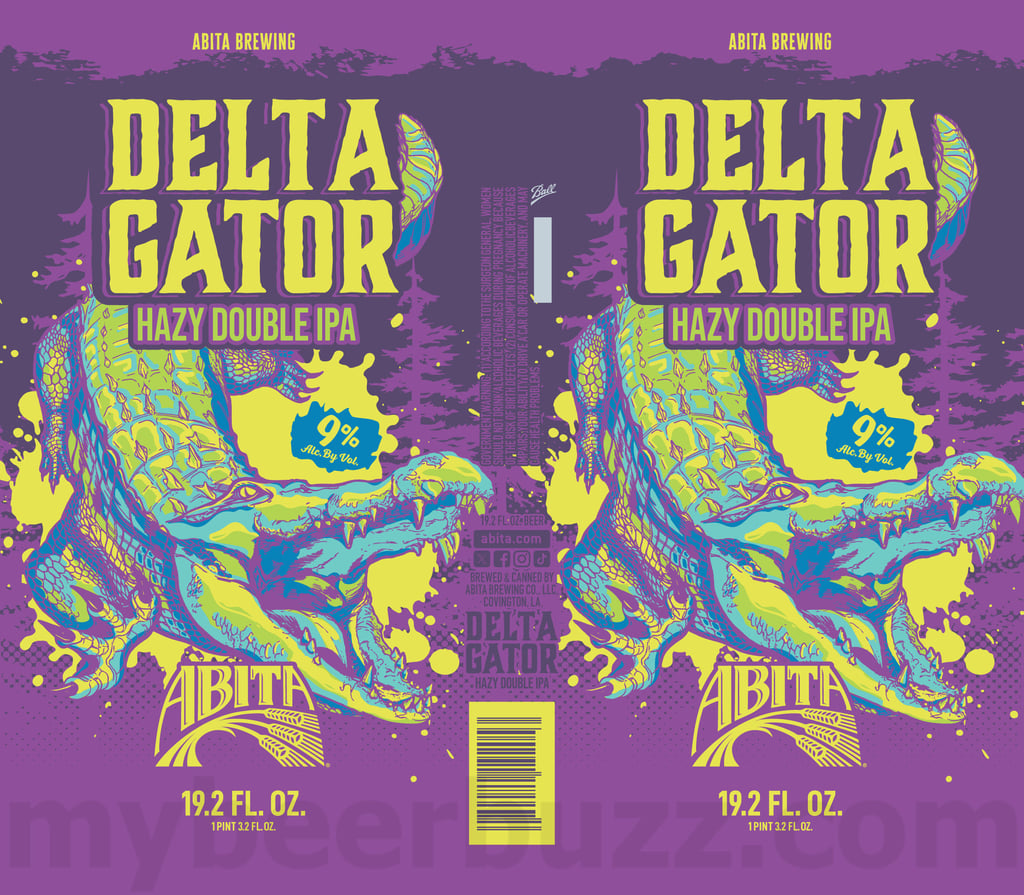 2025 Abita Delta Gator 19.2oz Cans.