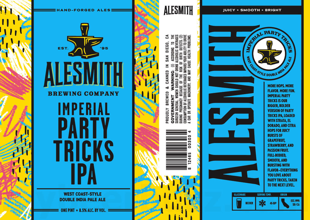 2025 AleSmith Imperial Party Tricks 16-oz Cans