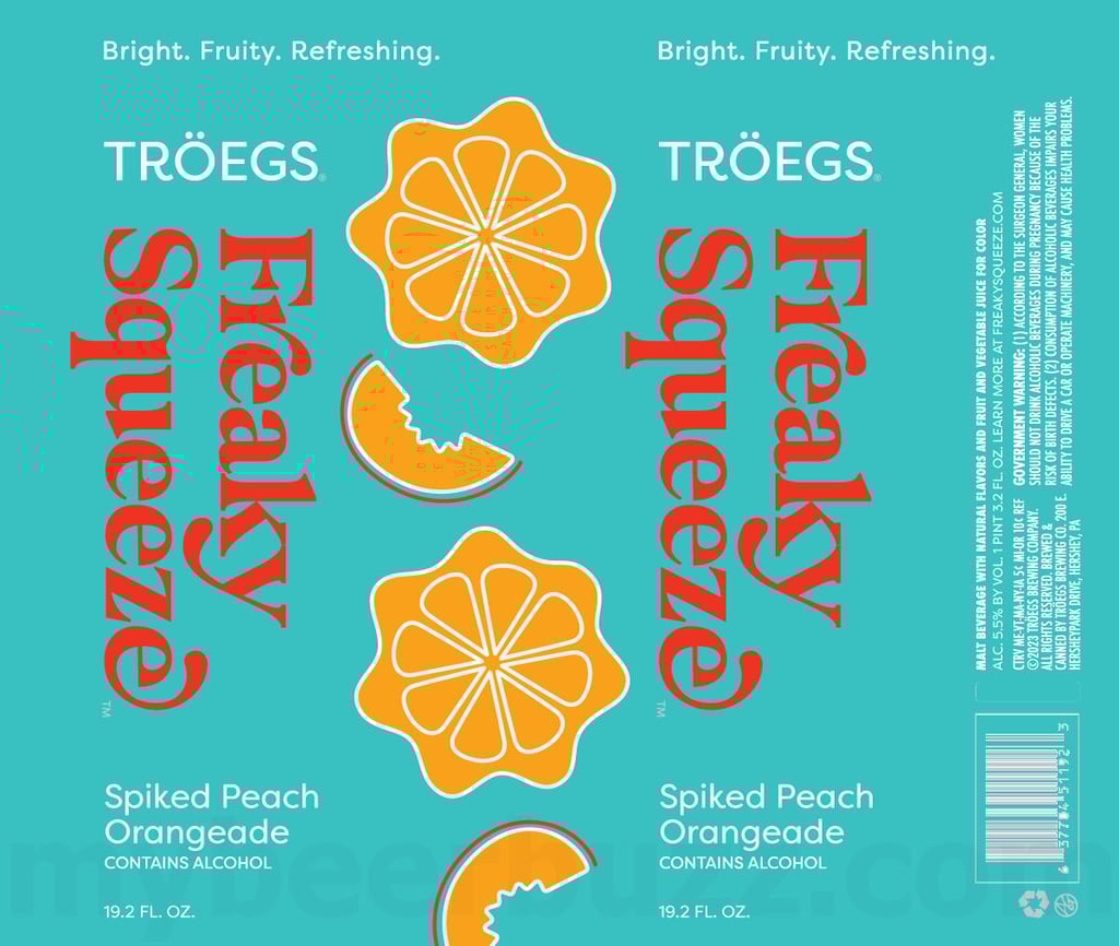 2025 Troegs Feaky Squeeze Spiked Peach Orangeade 19.2-oz Cans