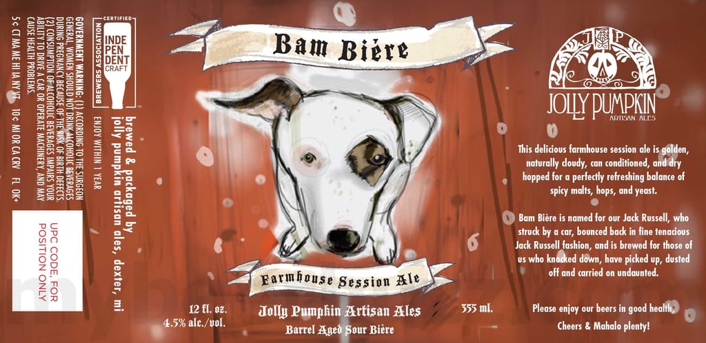 2025 Jolly Pumpkin Bam Bière 12oz Cans
