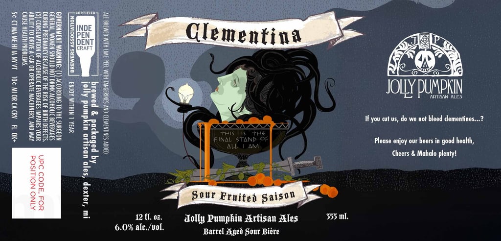 2026 Jolly Pumpkin Clementina 12-oz Cans