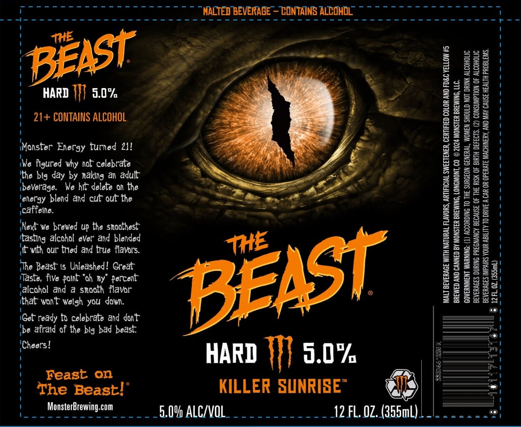 2025 Monster Brewing The Beast Killer Sunrise 12-oz Cans