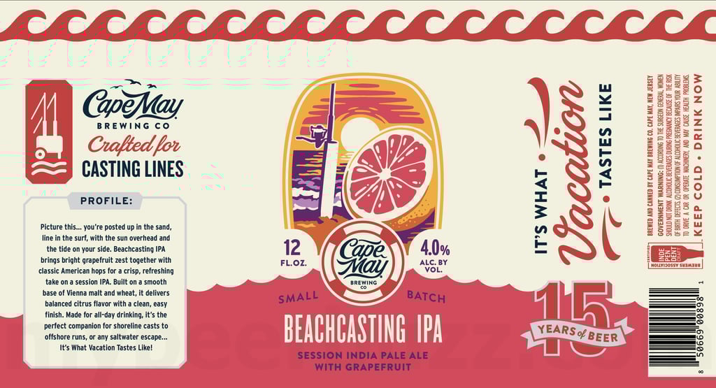 2026 Cape May Beachcasting IPA 12-oz Cans